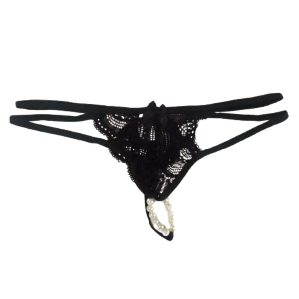 Calcinha Tailandesa Com Alça Dupla 50 Tons – Preto - 883728