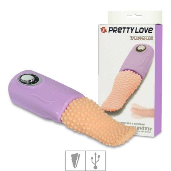 Massageador Recarregável Formato de Língua Tongue VP – Padrão - 997747