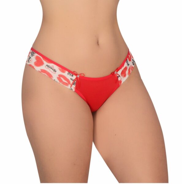 Calcinha Estampada na Alça – Vermelho - 162877