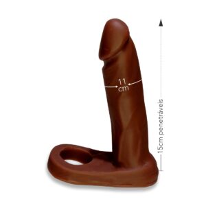 Anel Companheiro 15x11cm Mi Hombre – Marrom - 480340