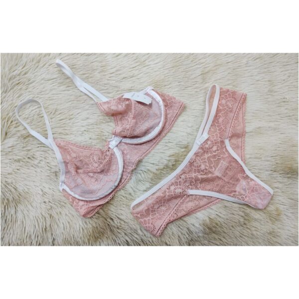 Conjunto Liz – Rosa c/ Branco - 466955