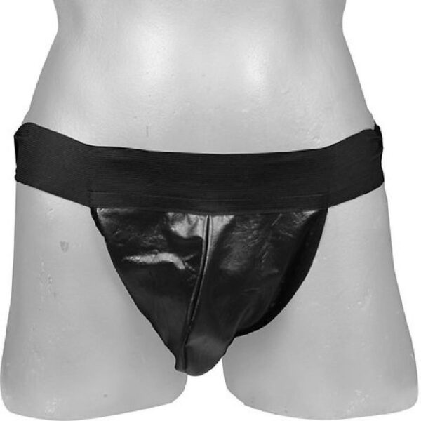 Cueca Jockstrap em Corino – Preto - 162244