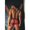 Cueca Arrastão Chama o Bombeiro Com Suspensório – Vermelho C/ Preto - 826284 - Image 2