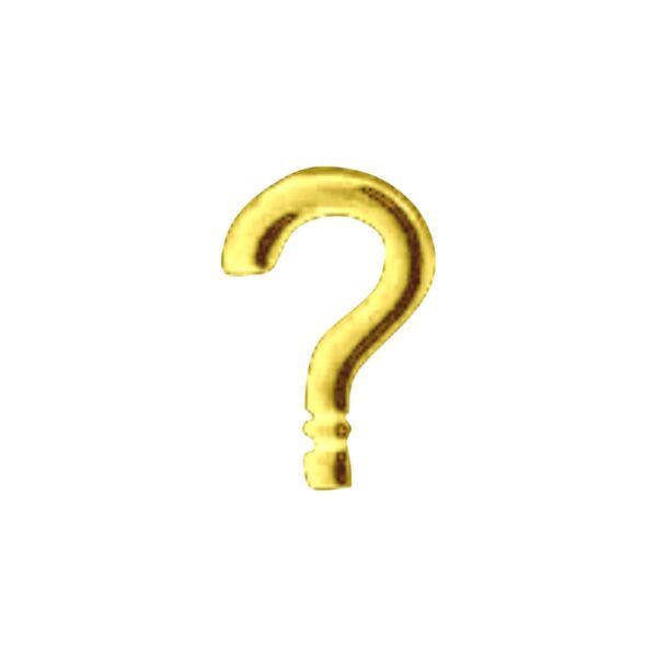 Ponto de Interrogação Para Personalização – Dourado - 123380