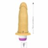 Prótese 14x14cm Com Vibro – Bege - 420512 - Image 2