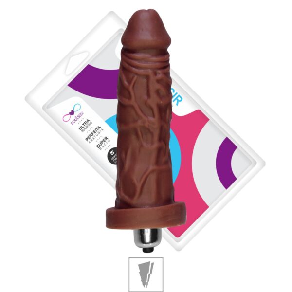 Prótese 13x11cm Com Vibro – Marrom - 178958