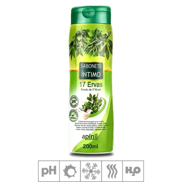 Sabonete Feminino Íntimo Apinil 200ml – 17 Ervas - 132009