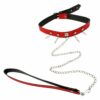 Coleira Com Guia Brasil Fetiche – Vermelho - 668184 - Image 2