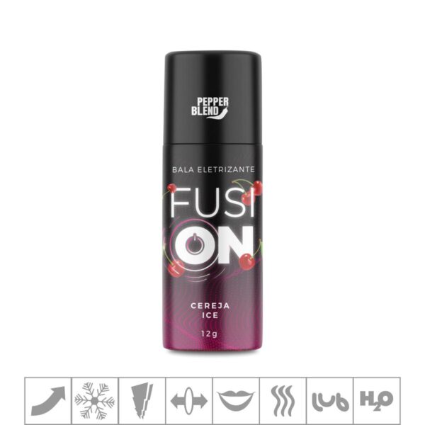 Excitante Unissex Beijável Fusion 12g – Cereja Ice - 844186