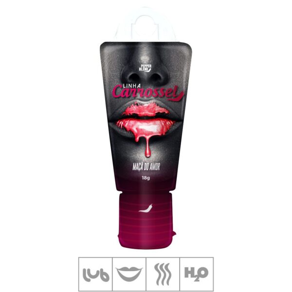 Lubrificante Beijável Carrossel Glitter 18g – Maçã do Amor - 823449