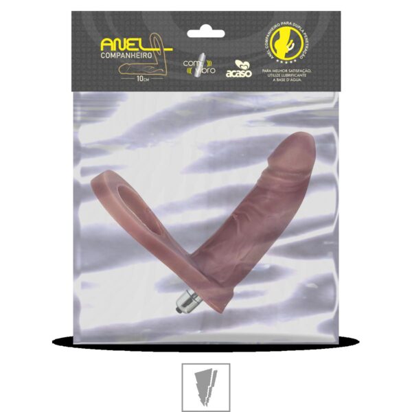 Anel Companheiro 10x10cm Com Vibro Acaso – Marrom - 618083