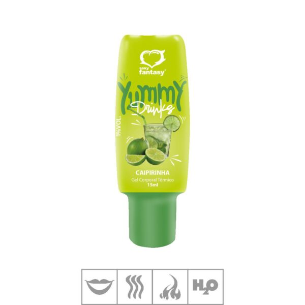 Gel Comestível Yummy Drinks Hot 15ml – Caipirinha - 357573