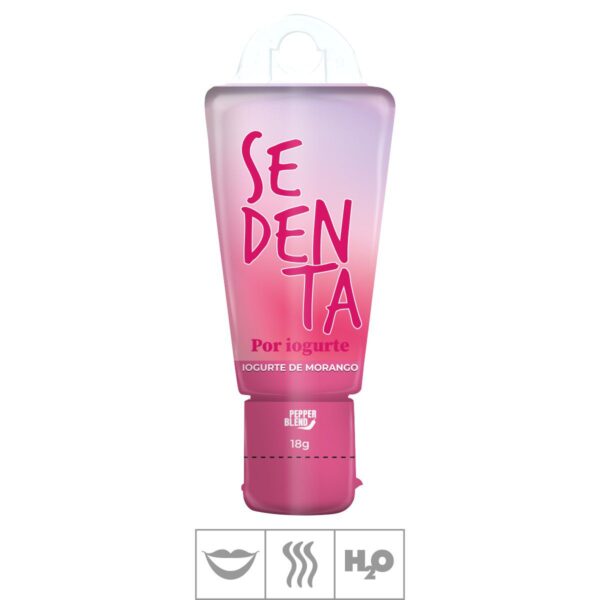 Gel Coméstivel Com Gliter Sedenta 18g – Iogurte de Morango - 494515
