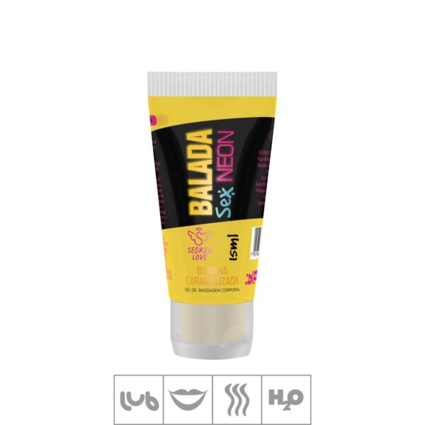 Lubrificante Balada Sex Neon 15ml – Banana Caramelizada - 128556
